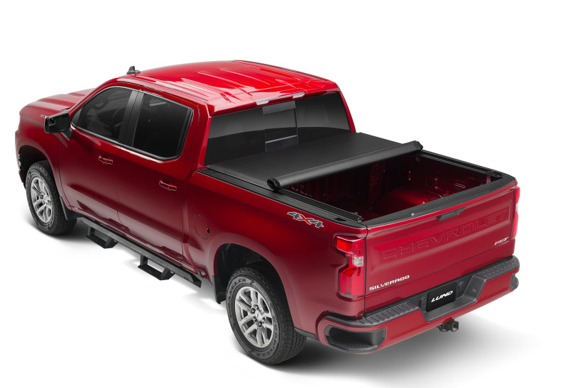 Lund 04-12 Chevy Colorado (5ft. Bed) Genesis Roll Up Tonneau Cover - Black