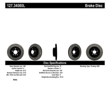 Cargar imagen en el visor de la galería, StopTech 06 BMW 330 / 07-09 BMW 335 Slotted &amp; Drilled Left Rear Rotor