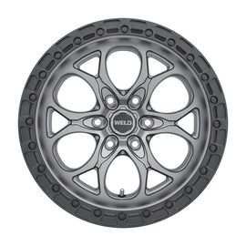 Weld Off-Road W107 18X9 Ledge 6X139.7 ET00 BS5.00 Satin Gun / Black Ring 106.1