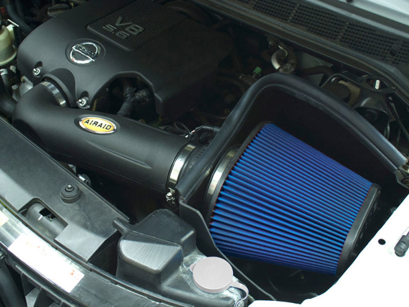 Airaid 04-13 Nissan Titan/Armada 5.6L MXP Intake System w/ Tube (Dry / Blue Media)