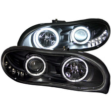 Cargar imagen en el visor de la galería, ANZO 1998-2002 Chevrolet Camaro Projector Headlights w/ Halo Black