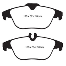 Cargar imagen en el visor de la galería, EBC 12-14 Mercedes-Benz C250 (W204) 1.8 Turbo Redstuff Rear Brake Pads
