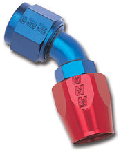 Cargar imagen en el visor de la galería, Russell Performance -6 AN Red/Blue 45 Degree Full Flow Hose End