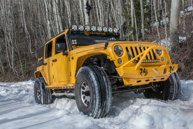 KC HiLiTES 07-18 Jeep JK 50in Pro6 Gravity LED 8-Light Light Bar System (160W Combo Beam)