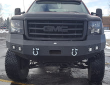 Load image into Gallery viewer, DV8 Offroad 07-13 GMC Sierra 1500 Winch Ready Front Bumper - Black Powdercoat