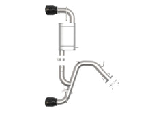 Cargar imagen en el visor de la galería, aFe 21-22 Hyundai Veloster N L4-2.0L Takeda 3in 304 SS Axle-Back Exhaust System w/ Black Tip