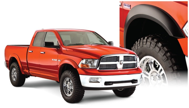 Bushwacker 10-18 Ram 1500 Fleetside Extend-A-Fender Style Flares 4pc 67.4/76.3/96.3in Bed - Black