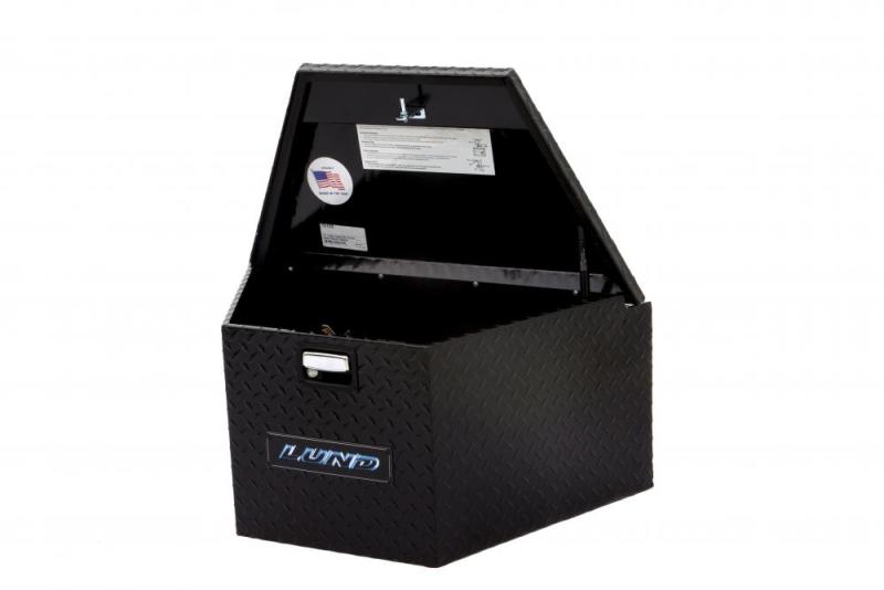 Lund Universal Aluminum Trailer Tongue Storage Box - Black