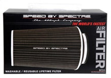 Cargar imagen en el visor de la galería, Spectre Adjustable Conical Air Filter 9-1/2in. Tall (Fits 3in. / 3-1/2in. / 4in. Tubes) - Black