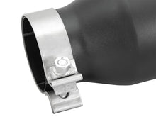 Load image into Gallery viewer, aFe Power Gas Exhaust Tip Black- 3 in In x 4.5 out X 9 in Long Bolt On (Black)