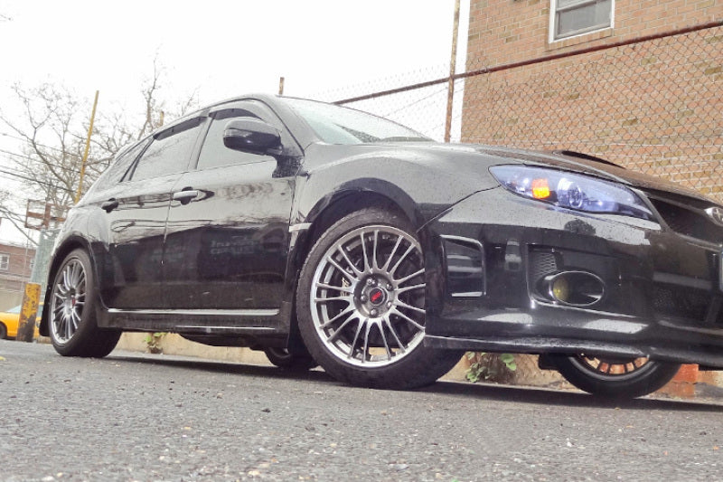 Rally Armor 08-14 Subaru STI / 11-14 WRX (Hatch) OE Classic Black Mud Flap w/ Black Logo
