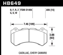 Cargar imagen en el visor de la galería, Hawk 08-12 Cadillac CTS-V / 12 Jeep Grand Cherokee (WK2) SRT8 DTC-30 Front Race Brake Pads