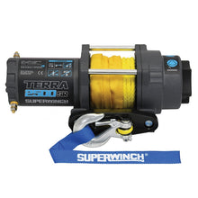 Cargar imagen en el visor de la galería, Superwinch 2500 LBS 12V DC 3/16in x 40ft Synthetic Rope Terra 2500SR Winch - Gray Wrinkle