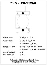 Cargar imagen en el visor de la galería, CSF Universal Drag Race / Tuck Radiator w/9in Spal Fan - 10.5in H x 10in L x 3.6in W