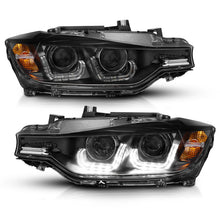 Load image into Gallery viewer, ANZO 2012-2015 BMW 3 Series Projector Headlights w/ U-Bar Black