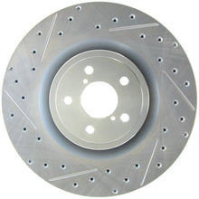 Cargar imagen en el visor de la galería, StopTech Select Sport Drilled &amp; Slotted Rotor - Front Left