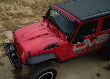 Cargar imagen en el visor de la galería, DV8 Offroad 07-18 Jeep Wrangler JK Metal Heat Dispersion Hood - Primer Black