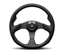 Cargar imagen en el visor de la galería, Momo Jet Steering Wheel 320 mm -  Black AirLeather/Black Spokes