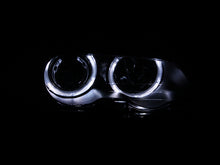 Cargar imagen en el visor de la galería, ANZO 2000-2003 BMW 3 Series E46 Projector Headlights w/ Halo Black