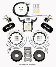 Cargar imagen en el visor de la galería, Wilwood AERO4 / MC4 Rear Kit 14.00 Drilled 2015-Up Mustang w/Lines &amp; Cables