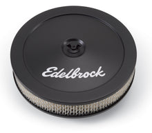 Cargar imagen en el visor de la galería, Edelbrock Air Cleaner Pro-Flo Series Round Steel Top Paper Element 10In Dia X 3 5In Black