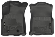 Cargar imagen en el visor de la galería, Husky Liners 2016 Toyota Tacoma w/ Auto Trans WeatherBeater Front Black Floor Liners