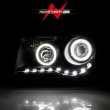 Cargar imagen en el visor de la galería, ANZO 2005-2010 Chrysler 300C Projector Headlights w/ Halo Black (CCFL) G2