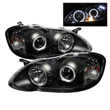 Cargar imagen en el visor de la galería, Spyder Toyota Corolla 03-08 Projector Headlights LED Halo- LED Blk - Low H1 PRO-YD-TC03-HL-BK