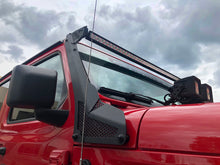 Cargar imagen en el visor de la galería, Go Rhino 18-20 Jeep Wrangler JL/JLU/Gladiator JT XE Windshield Light Bar Mount - 50in Single Row