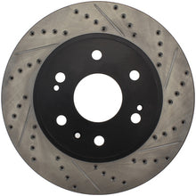 Cargar imagen en el visor de la galería, StopTech 05-10 GMC Sierra 1500 (w Rear Drum) / 07-09 GMC Yukon Front Right Slotted &amp; Drilled Rotor