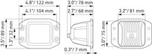 Cargar imagen en el visor de la galería, Hella Universal Black Magic 3.2in L.E.D. Cube Kit - Flood Beam (Flush Mount)