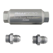 Cargar imagen en el visor de la galería, DeatschWerks 8AN 10 Micron 70mm Compact In-Line Fuel Filter Kit