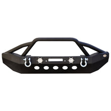 Cargar imagen en el visor de la galería, DV8 Offroad 07-18 Jeep Wrangler JK/JL FS-8 Mid Length Steel Front Bumper w/ LED Lights