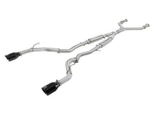 Cargar imagen en el visor de la galería, aFe Takeda 2.5in 304 SS Cat-Back Exhaust System w/ Black Tips 16-18 Infiniti Q50 V6-3.0L (tt)