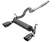 Cargar imagen en el visor de la galería, aFe Rebel Series 409 Stainless Steel Cat-Back Exhaust 18-21 Jeep Wrangler JL 2.0L (t) - Black Tip