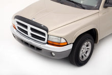 Cargar imagen en el visor de la galería, AVS 97-04 Dodge Dakota (Front Mount) High Profile Bugflector II Hood Shield - Smoke