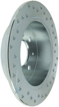 Cargar imagen en el visor de la galería, StopTech Select Sport 92-00 Honda Civic Drilled and Slotted 1-Piece Rear Passenger Side Brake Rotor