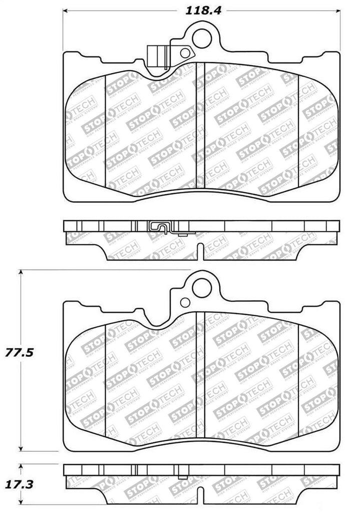 StopTech Street Select Brake Pads - Front