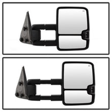 Cargar imagen en el visor de la galería, xTune Chevy Silverado 03-06 G2 Heated Smoke LED Signal Telescoping Mirrors MIR-CS03S-G2-PWH-SM-SET