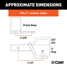 Load image into Gallery viewer, Curt Sway Tab Ball Mount (2in Shank 7500lbs 2in Drop)