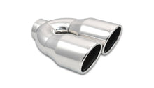 Cargar imagen en el visor de la galería, Vibrant 2.5in ID Dual 3.5in OD Round SS Exhaust Tip (Single Wall Angle Cut)