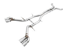 Cargar imagen en el visor de la galería, AWE Tuning 16-19 Chevy Camaro SS Resonated Cat-Back Exhaust -Track Edition (Quad Chrome Silver Tips)