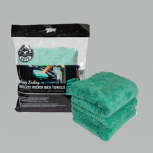 Cargar imagen en el visor de la galería, Chemical Guys Ultra Edgeless Microfiber Towel - 16in x 16in - Green - 3 Pack