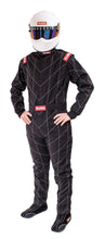 Load image into Gallery viewer, RaceQuip Black Chevron-1 Suit - SFI-1 Medium