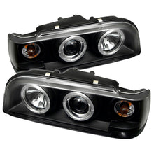 Cargar imagen en el visor de la galería, Spyder Volvo 850 93-97 Projector Headlights LED Halo Black High H1 Low H1 PRO-YD-VO85092-HL-BK