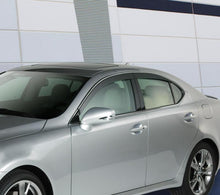 Load image into Gallery viewer, AVS 06-12 Lexus GS300 Ventvisor Low Profile Deflectors 4pc - Smoke w/Chrome Trim