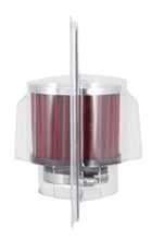 Cargar imagen en el visor de la galería, K&amp;N 1.75in Flange ID x 3in OD x 2.5in H Chrome Finish Rubber Base Crankcase Vent Filter