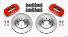 Cargar imagen en el visor de la galería, Wilwood DPHA Front Caliper &amp; Rotor Kit Red Honda / Acura w/ 262mm OE Rotor