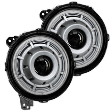 Cargar imagen en el visor de la galería, Oracle Oculus Bi-LED Projector Headlights for Jeep JL/Gladiator JT Satin Silver 5500K