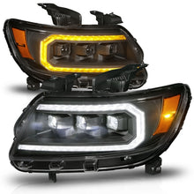 Cargar imagen en el visor de la galería, ANZO 15-22 Chevrolet Colorado Full LED Projector Headlights w/ Initiation &amp; Sequential - Black